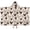 Rooster and Silhouette White Pattern, variant on Rooster and Label Cream Pattern Hooded Bath Towel Wrap for Teens Ages 3 To 12, Soft Lightweight Quick Dry Microfiber Bath Beach Pool, 50"x30"
