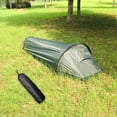 thumbnail image 4 of LOVIVER Tente de Camping Imperméable Activités Extérieures une Personne Randonnée Pêche Vert, 4 of 8