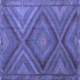 thumbnail image 1 of Ahgly Company Indoor Square Southwestern Blue Country Area Rugs, 8' Square, 1 of 4
