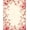 Pink, Pattern 1, variant on Flatwoven High Traffic Area Rug, Graceful Botanical Scroll Runner with Traditional Elements, Non Slip, Stain Resistant, Washable Area Rugs for Living Room, Bedroom(Pink, 6X9)