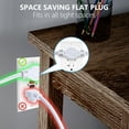 thumbnail image 3 of 12 Feet Twin Extension Cord Power Strip, 6 Feet on Each Side, Flat Head Outlet Plug,6 Polarized Outlets with Safety Cover, Double Extension Cord Splitter for Indoor Use, ETL Listed, 3 of 6