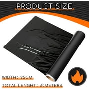 60 Meters Black Plastic Body Wrap, Body Wraps Plastic Slimming Wrap Workout Body Wrap Film,Workout and Sweat Enhancer Cellulite Wrap Exercise Body Wrap (1 Roll)