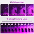 thumbnail image 3 of Lámpara para plantas, 80 LED, luz de crecimiento de 360°, iluminación hortícola con 4 cabezales, luz de crecimiento de plantas de espectro completo con temporizador automático - ENCENDIDO/APAGADO 4H/8, 3 of 5