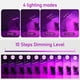 thumbnail image 3 of Lámpara para plantas, 80 LED, luz de crecimiento de 360°, iluminación hortícola con 4 cabezales, luz de crecimiento de plantas de espectro completo con temporizador automático - Encendido/apagado 4/8/, 3 of 5