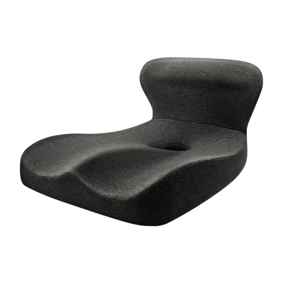 Cojín de espuma viscoelástica para asiento, almohada para silla, almohadilla para cadera Gris oscuro