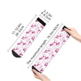 thumbnail image 2 of Goofa Breast Cancer Awareness4 Pattern Non Slip Socks with Grips for Elderly, Crew Socks Yoga Hospital Socks Cushioned Sole Gripper Socks for Men Women, 2 of 5