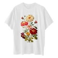 thumbnail image 6 of Drses Wildflowers Shirt for Women Oversized Floral Loose T Shirts Graphic Tees Flower Plant Shirts Womens Tops, 6 of 9