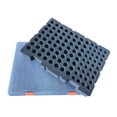 thumbnail image 3 of Bunblic Boîte de Rangement pour Piles Portable Support AA AAA Étui de Transport Grande Capacité avec Doublure en Mousse Conteneur pour Atelier de Réparation Domestique Voyage Transparent Gris, 3 of 8