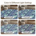 thumbnail image 7 of ODIKA 8'x10' Washable Area Rug Non-Shedding, Easy Care, Turtle Ocean Underwater Tropical Coral Reef Animal Scene Sea Flowing Dynamic for King Size Bedroom Under Bed, Master Suite, 7 of 7