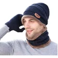 thumbnail image 1 of 3 En 1 Gorro Bufanda Guantes Cuello Unisex Invierno Frío, 1 of 1