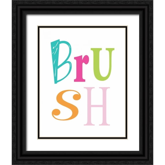 Robinson, Tamara 15x18 Black Ornate Wood Framed with Double Matting Museum Art Print Titled - Owl Brush