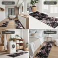 thumbnail image 5 of Black and Pink Of Leopard Print Kitchen Rugs Sets Of 3,Kitchen Runner Rugs Non Skid Washable,Decorative Kitchen Floor Mats for Kitchen,Sink,Laundry,17"x30"+ 17"x47" + 17"x59", 5 of 6