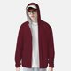 thumbnail image 2 of Fotbe Maroon Chaqueta con Protección Solar UPF 50+ para Hombre y Mujer, Camisa con Capucha y Bolsillos-Large, 2 of 7