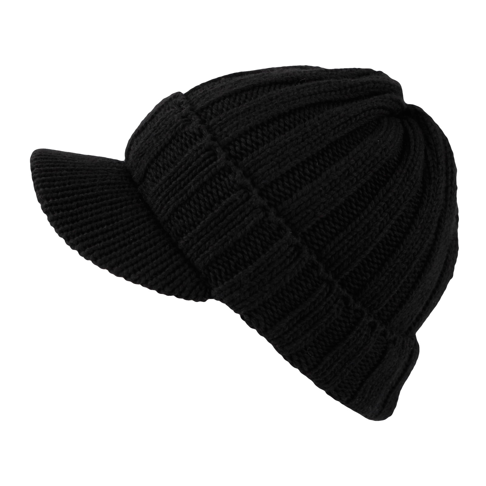 WITHMOONS Winter Ribbed Visor Knit Beanie Hat Warm Skully Cap SLQ1231