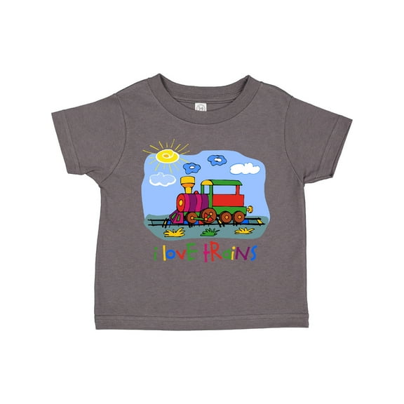 Inktastic I Love Trains Boys or Girls Toddler T-Shirt