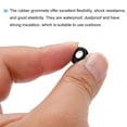thumbnail image 4 of Unique Bargains Black Rubber Grommet 0.4 Inch OD 0.16 Inch ID, 10Pcs Seal Protection Cable Grommets Flexible Cable Pipe, 4 of 5