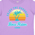 thumbnail image 4 of Inktastic Summer Enjoy the Sunshine Boca Raton Florida in Blue Boys or Girls Toddler T-Shirt, 4 of 5