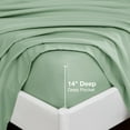 thumbnail image 3 of Twin Size Sheet Set Paisley Printed Bed Sheets for Single Bed Piece Microfiber Fitted Sheet with ” Deep Pocket & Straps Patterned Bedding Sheets & Pillowcase Set, 3 of 8