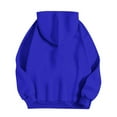 thumbnail image 4 of Brondbend Womens Sweatshirt Set Hoodie for Women Long Sleeved Pocket Pullover Solid Stretchy Waist Jogger Outfits Comfortable Loose Tracksuits Work Fall Winter Sets Blue, 4 of 5
