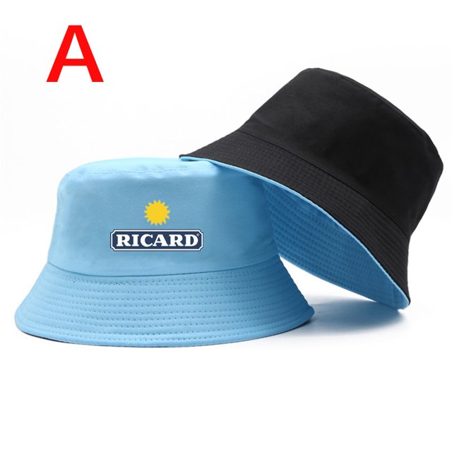 Reversible Ricard Bob Man Summer Bucket Hats Men Unisexe Women Cotton Fisherman Caps Outdoor Anniversary Chapeau Panama Hat Gao Jinjia LED