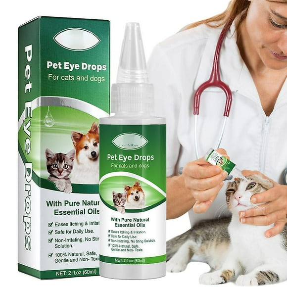 Dog Eye Drops For Pet Eye Wash, Relieve Pink Eye, Allergy, Eases Itching Dog Cat Conjunctivitis Eye Drops