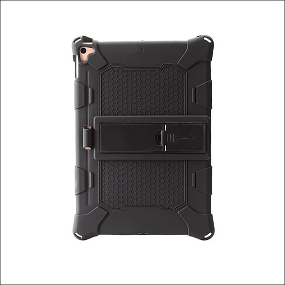 Soft Case for Apple iPad 10.2-Inch Tablet (9th/8th/7th Generation, Released in 2021 2020 2019) - Slim Fit Lightweight Shockproof Kickstand Silicone Case Cover (Black)