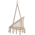 thumbnail image 3 of Royard Oaktree Macrame Swing Chair with Metal Stand, Indoor/Outdoor Hammock Chair Cotton Rope Hanging Chair, Boho Swing Chair for Bedroom, Living Room, Patio, Balcony, Garden, 3 of 7