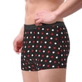 thumbnail image 4 of Disketp Red And White Polka Dots Men'S Boxer Briefs,Soft And Breathable Cotton Underwear With Comfortflex Waistband, 4 of 8