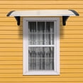 thumbnail image 2 of DECMAY 100 x 96cm Household Application Door & Window Rain Cover Eaves Black Holder, 2 of 30