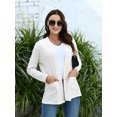 thumbnail image 4 of QINCAO Womens Open Front Cardigans Casual Long Sleeve Classic Knit Sweater Outerwear with Pockets M-3XL, 4 of 6