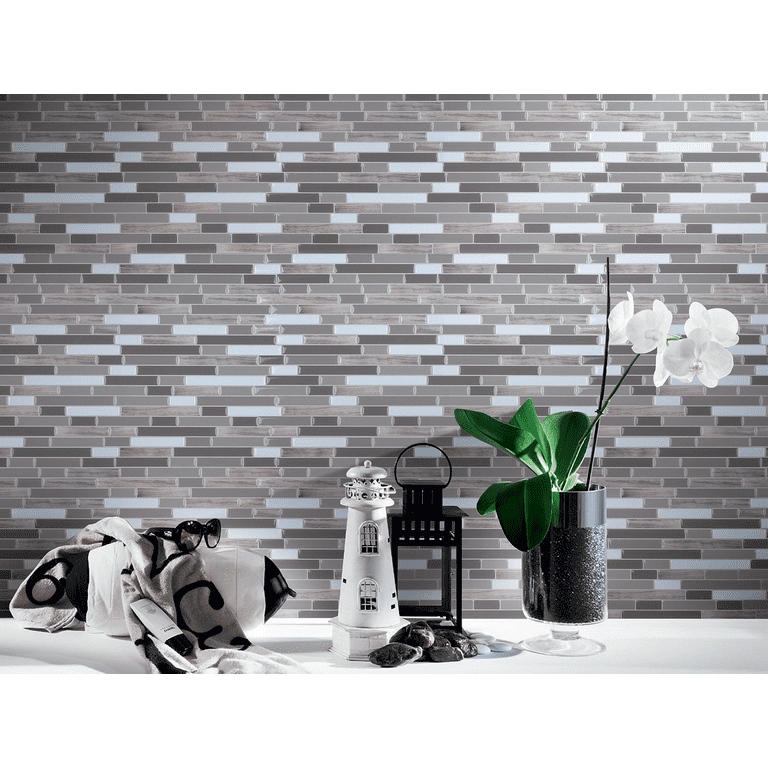 Art3d Patio Gray 12 in. x 12 in. Peel and Stick Wall Tile Backsplash (6-Pack) Art3d Patio Gray 12 in. x 12 in. Peel and Stick Wall Tile Backsplash (6-Pack)
