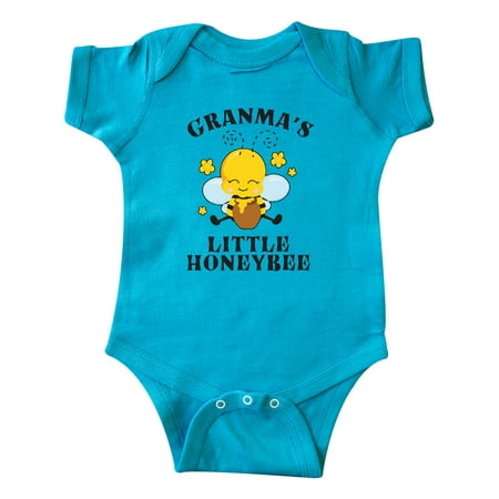 

Inktastic Cute Bee Granma s Little Honeybee with Stars Gift Baby Boy or Baby Girl Bodysuit