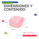 thumbnail image 3 of Cepillo Dispensador De Jabón Belug, Rosa, 3 of 5