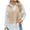 Beige, variant on Mgmyaa Women's Sweater Vests Fashion Loose Solid Color V-neck Loose Sweater