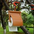 thumbnail image 5 of CreativeArrowy Outdoor Paper Towel Rack Organisation Waterproof Brown Portable PU+Wood Car Tissue Holder, 5 of 11