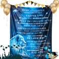 thumbnail image 5 of Daughter Gifts Graduation Birthday Gifts for Daughter from Dad to My Daughter Blanket Lion Blanket Christmas Valentines Mothers Day Presents Ideas Super Soft Throw Blanket 60 X 50, 5 of 6