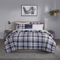 thumbnail image 2 of Madison Park Essentials Patrick Ensemble de Literie 8 Pcs en Polyester Bleu Marine, 2 of 25