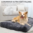thumbnail image 3 of Cama tipo jaula para perros KSIIA, lavable para perros grandes, 35 x 23 pulgadas, gris, 3 of 9