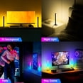 thumbnail image 4 of RGB Light Bar, 17" LED Light Bar 360 Degree Emitting, 16 Million colors, APP Control USB Powered, Color Changing TV Backlight, Ambient Lighting for Desk, PC, Gaming, Party, 2 Pack, 4 of 9