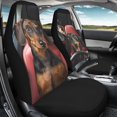 thumbnail image 3 of Garronmavis Front Car Seat Cover 2 Pack Car Seat Covers Front Seats Only Easy to Install Interior Protector fit for Most of SUV,Sedan,Trucks Funny Dachshund Driving, 3 of 7