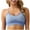 Sky Blue, variant on DDAPJ pyju Longline Sports Bras for Women Wireless Ribbed Camisole Workout Yoga Crop Top Strappy Cross Back Padded Gym Bras Purple S