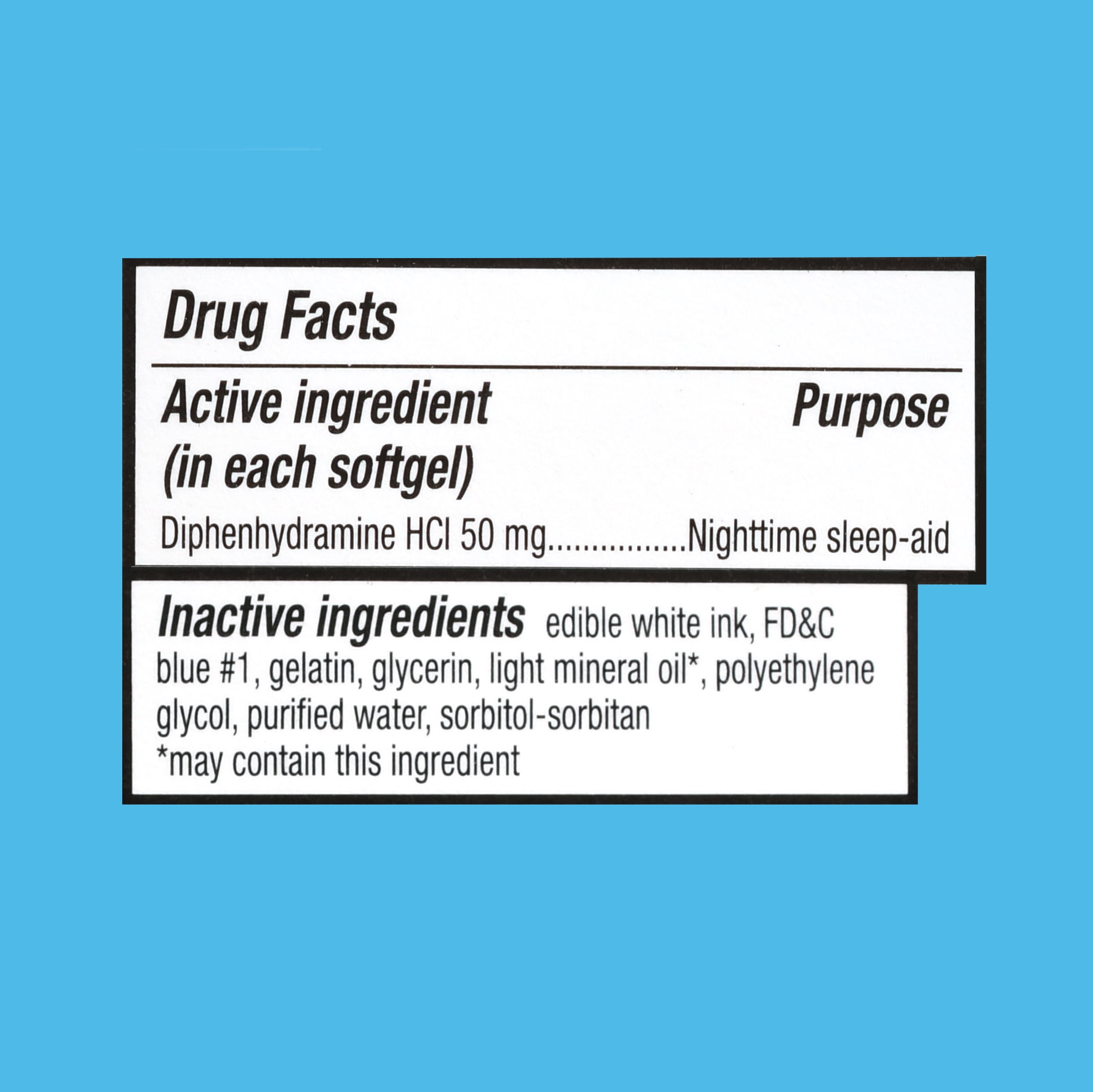 Equate Maximum Strength Sleep-Aid Softgels, 50 mg, 32 Count