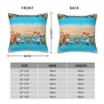 thumbnail image 2 of Pofeuu Boards and Beach Print Double-sided plush pillowcase Square Throw Pillow Covers Pillows Cover for Living Room Bedroom Sofa Couch Cushion Cover（No pillow core）-22"x22", 2 of 7