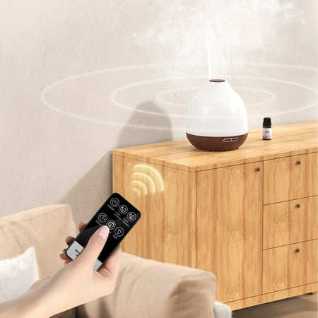 

WMYBD Kitchen Gadgets home appliances USB Aromatherapy Humidifier With Remote Control Colorful Light Large Capacity 500ML Quiet Cool Mist Humidifier For Car And Office Easy To Clean