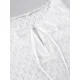 thumbnail image 5 of Hiloc-Camisón de encaje de retazos para mujer, ropa de dormir Sexy, vestido de noche de algodón, Mini vestido blanco, lencería femenina 2024, 5 of 5