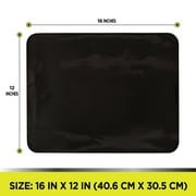Auto Drive Universal Fit Side Window Repeat Using Black PVC Static Cling Sun Shade 1 Pack, 12 x 16