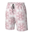 thumbnail image 4 of Pofeuu Christmas Snowflakes Prin Men's Swim Trunks Quick Dry Bathing Suit Swimming Board Shorts Mesh Lining Beach Swimwear-3X-Large, 4 of 6