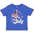 thumbnail image 3 of Inktastic 4th of July with Striped Stars Boys or Girls Toddler T-Shirt, 3 of 5