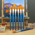 thumbnail image 4 of 12Pcs Large Synthetic Paint Brushes Bulk with Wooden Handle, 4 of 6