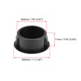 thumbnail image 3 of Tapones para agujeros de plástico Uxcell, cubiertas de sujetadores de tubo negro de 22 mm (7/8 pulgadas) 50 piezas, 3 of 3